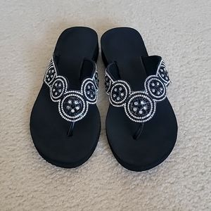 Maurices Black Flip Flops
